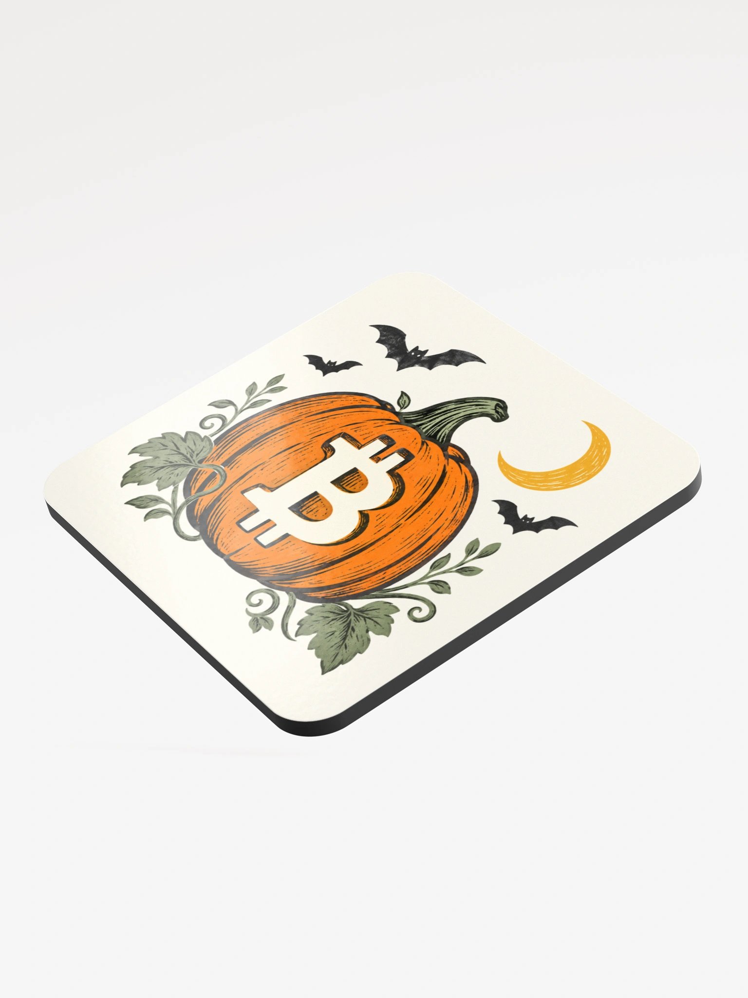Haunted Harvest — Bitcoin Pumpkin Coaster product image (3)