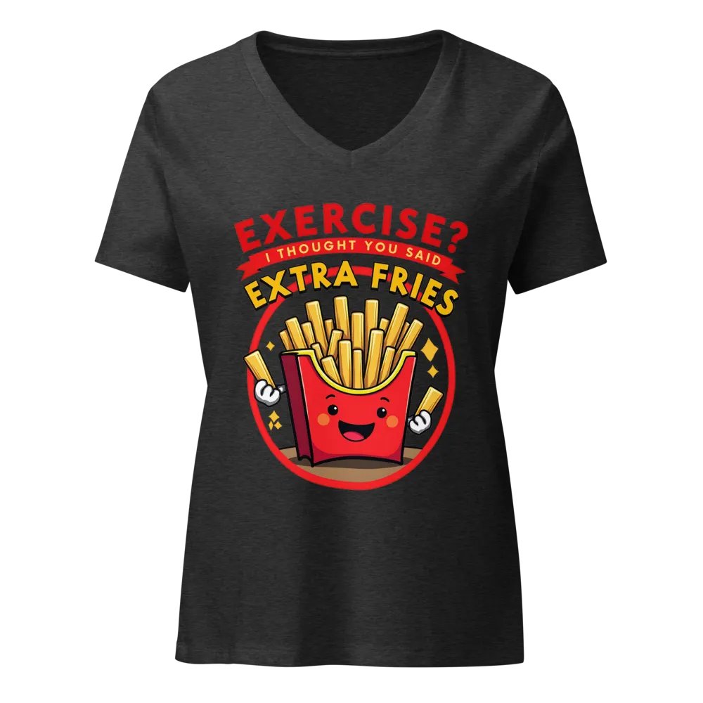 Extra Fries V-Neck Tee product image (3)