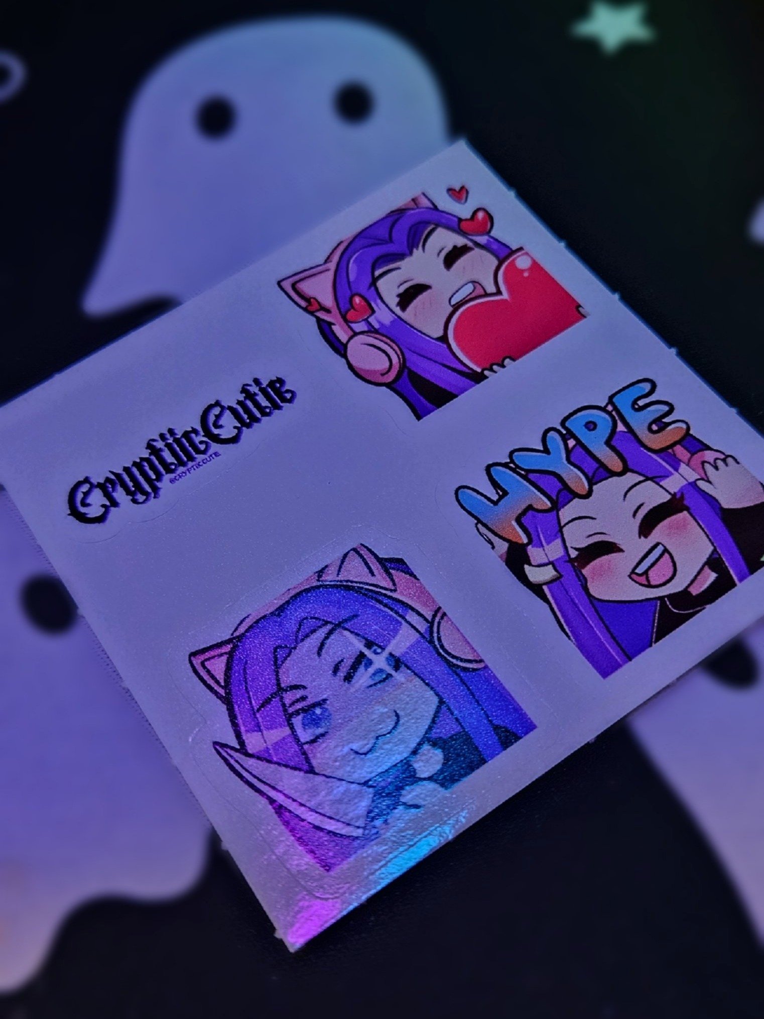 Cryptiic Purple Sticker Sheet product image (1)