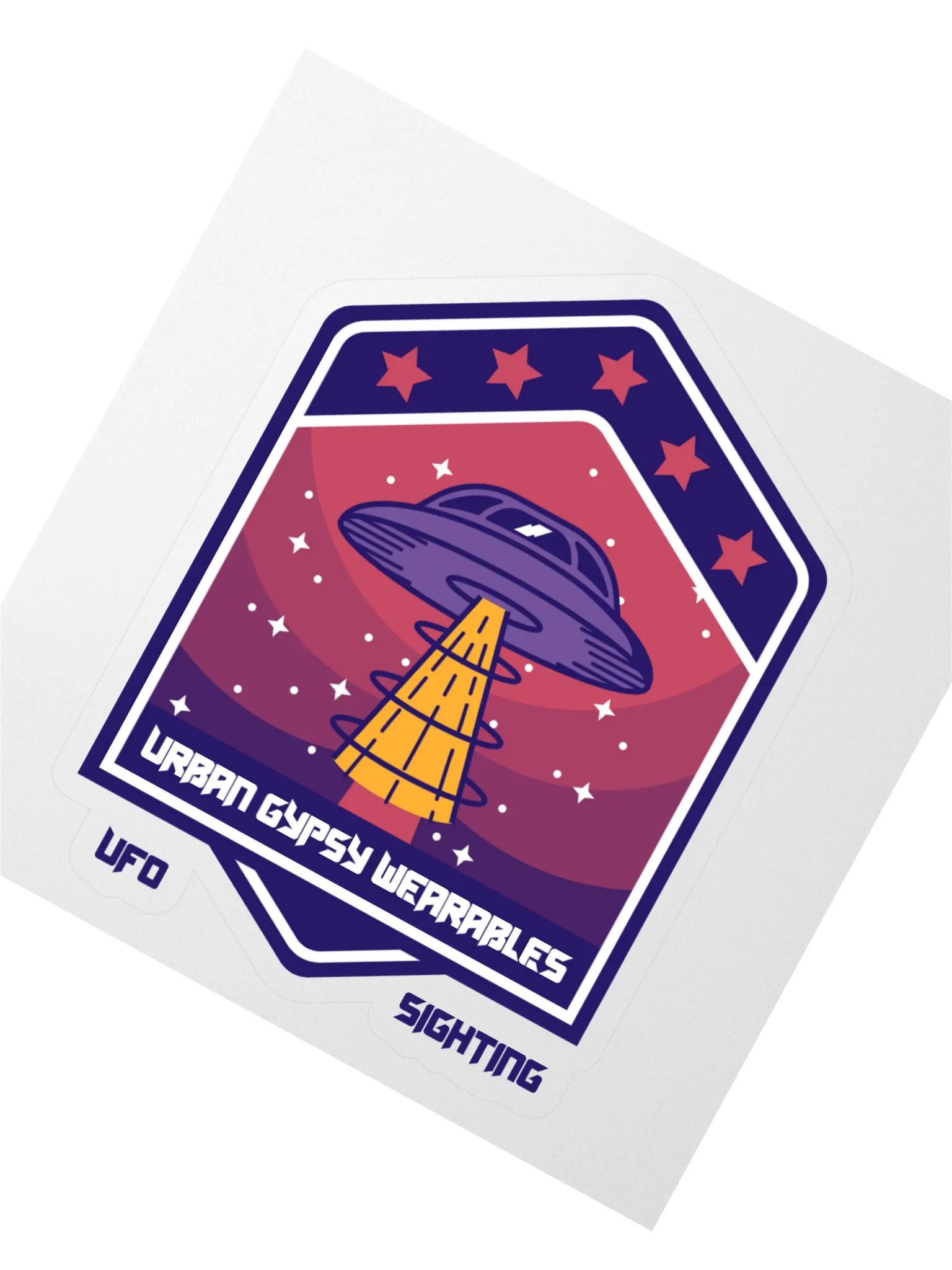 UFO Sighting Kiss Cut Sticker product image (2)