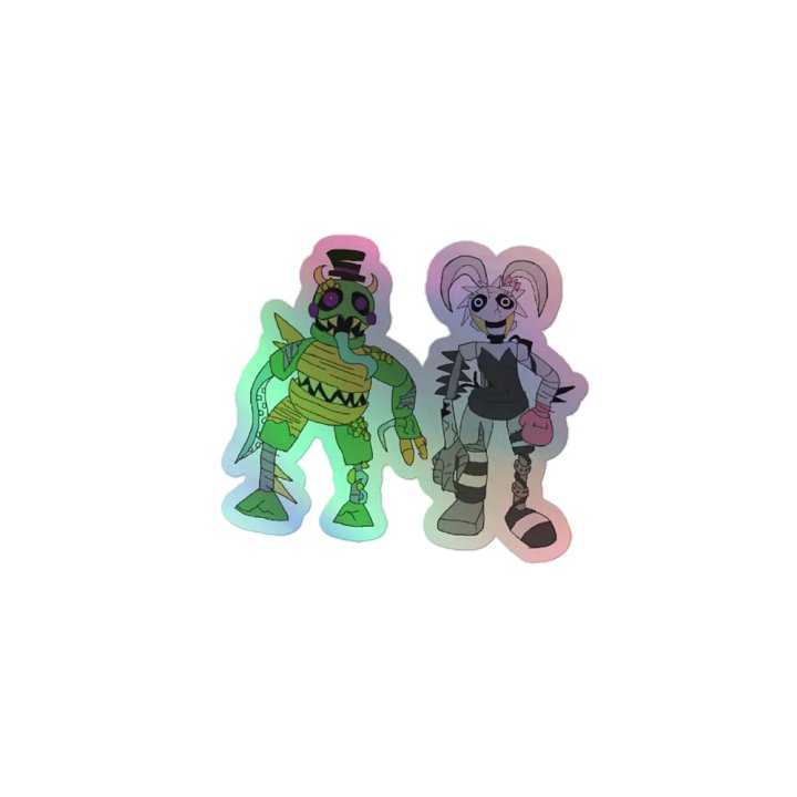 Mexican Bootleg Turtle & Slinky Holographic Sticker product image (1)