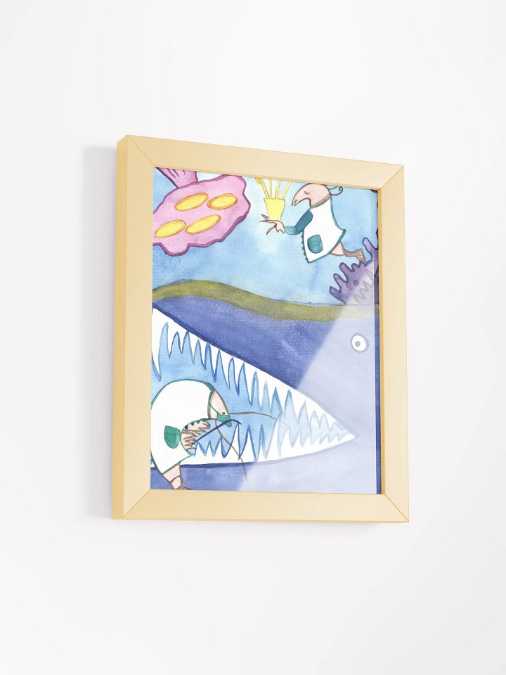 Shrimp Dentist Framed Print product image (19)