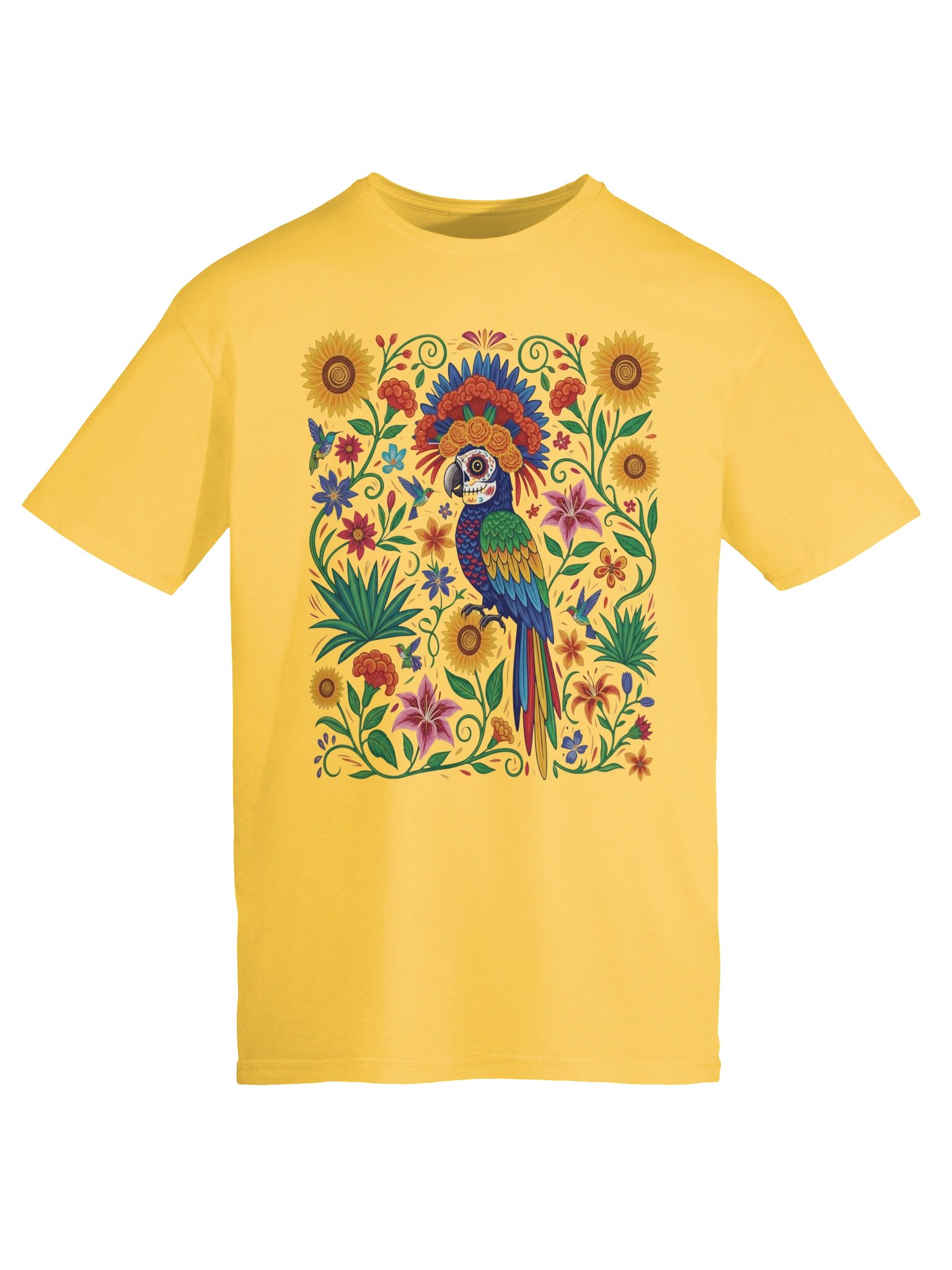Parrot Dia de Muertos Unisex T-Shirt product image (177)