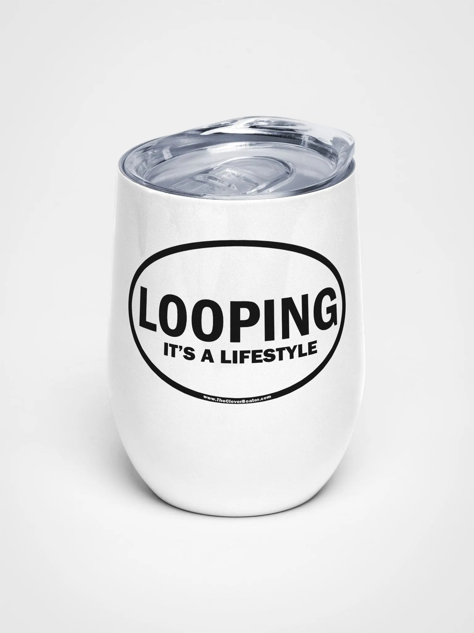 LOOPING - It's A Lifestyle - Wine Tumbler - Insulated Stainless Steel product image (1)