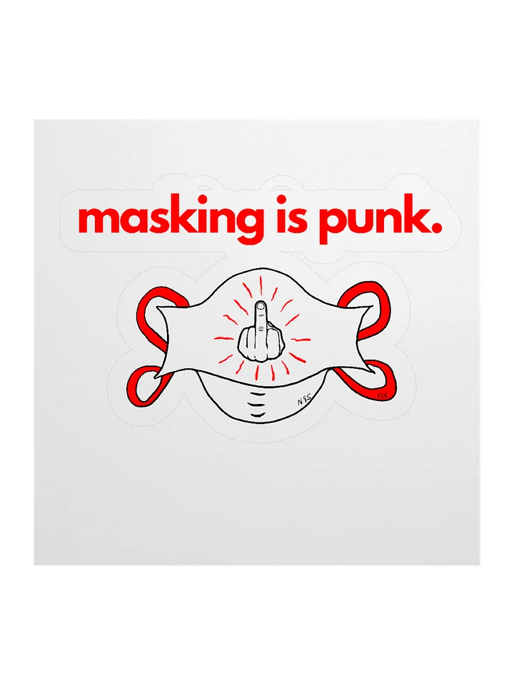 Masking Is Punk sticker product image (1)