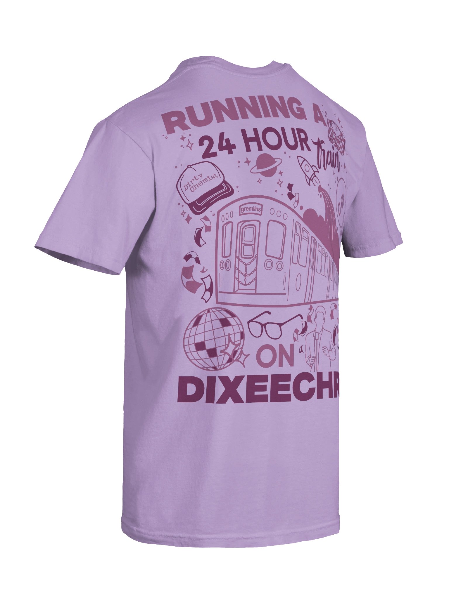 24hr Train Tee - Purple product image (6)