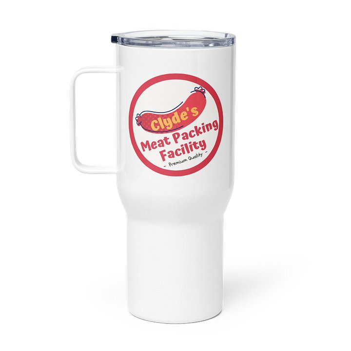 Clyde's meat packing facilty | Travel Mug with a Handle by Allcolor product image (1)
