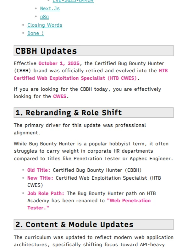 HackTheBox Certified Web Exploitation Specialist (HTB CWES) Study Notes & Guide (Unofficial) product image (2)