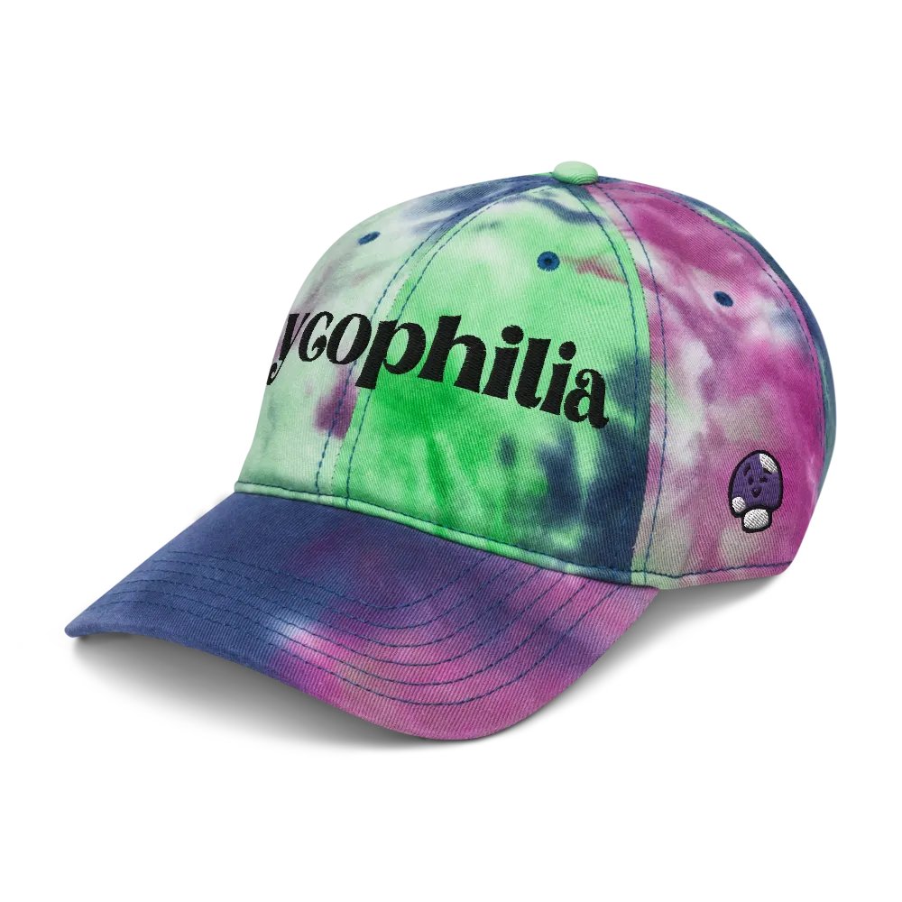 Caps de Libertad! Tie-Dye Cap (Full Mushrooms) 🍄🍄🍄 product image (1)