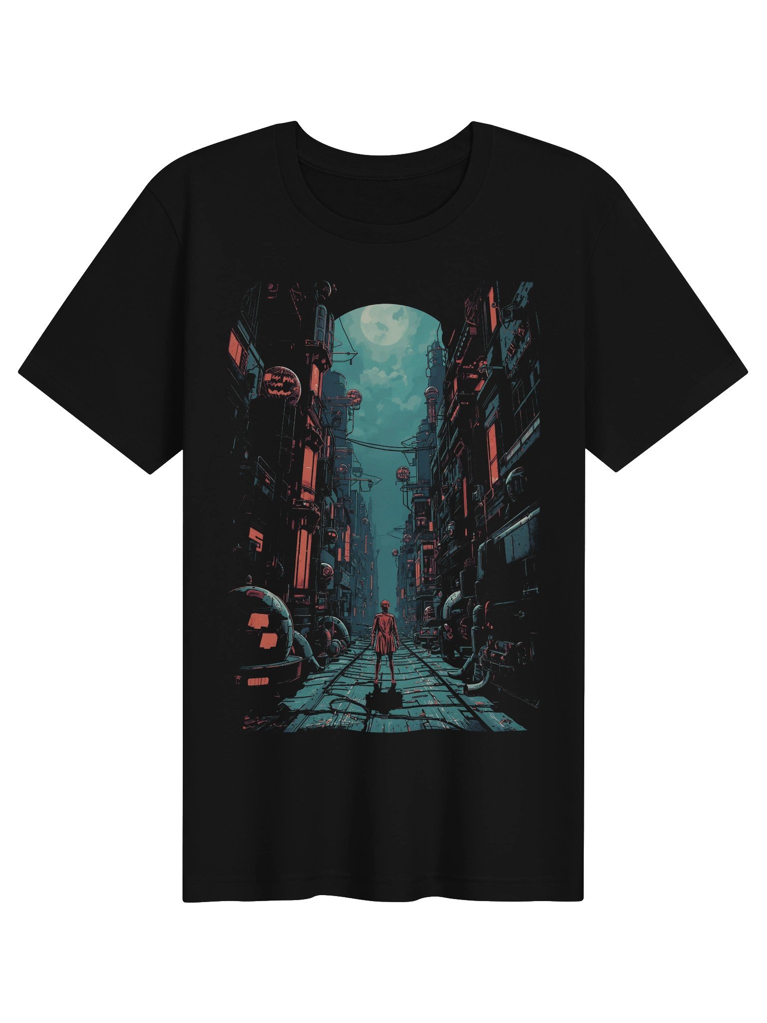 Neon Moon Alley Sci-Fi Lightweight T-Shirt product image (1)