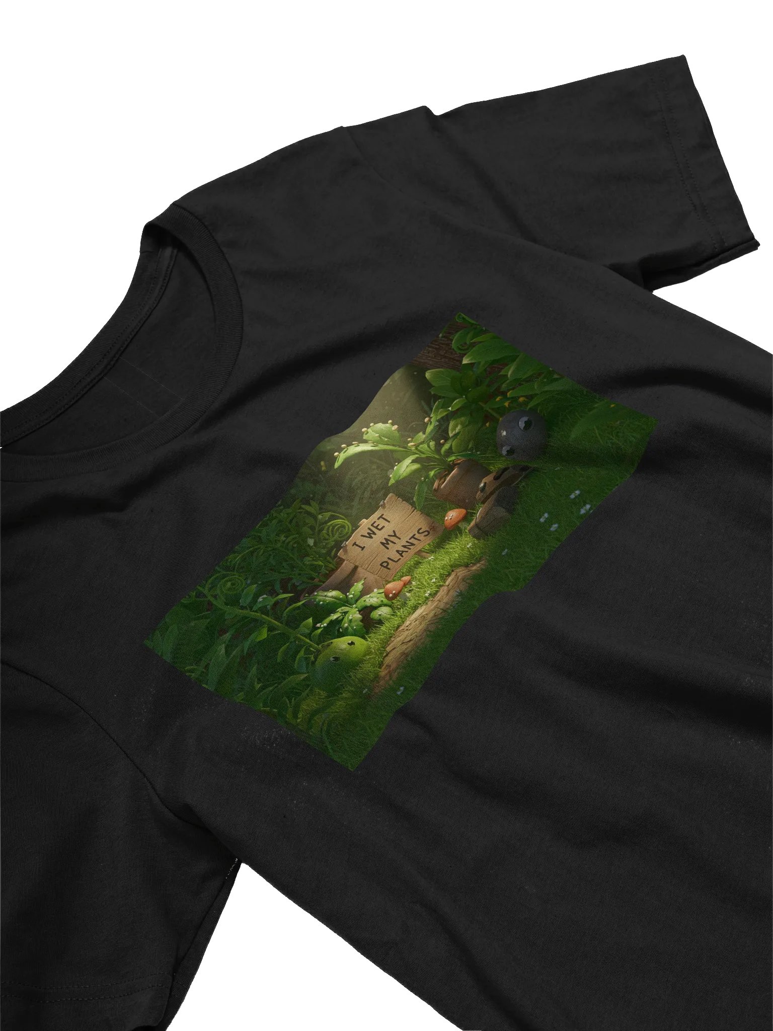 I Wet My Plants - Whimsical Garden Scene T-Shirt product image (30)