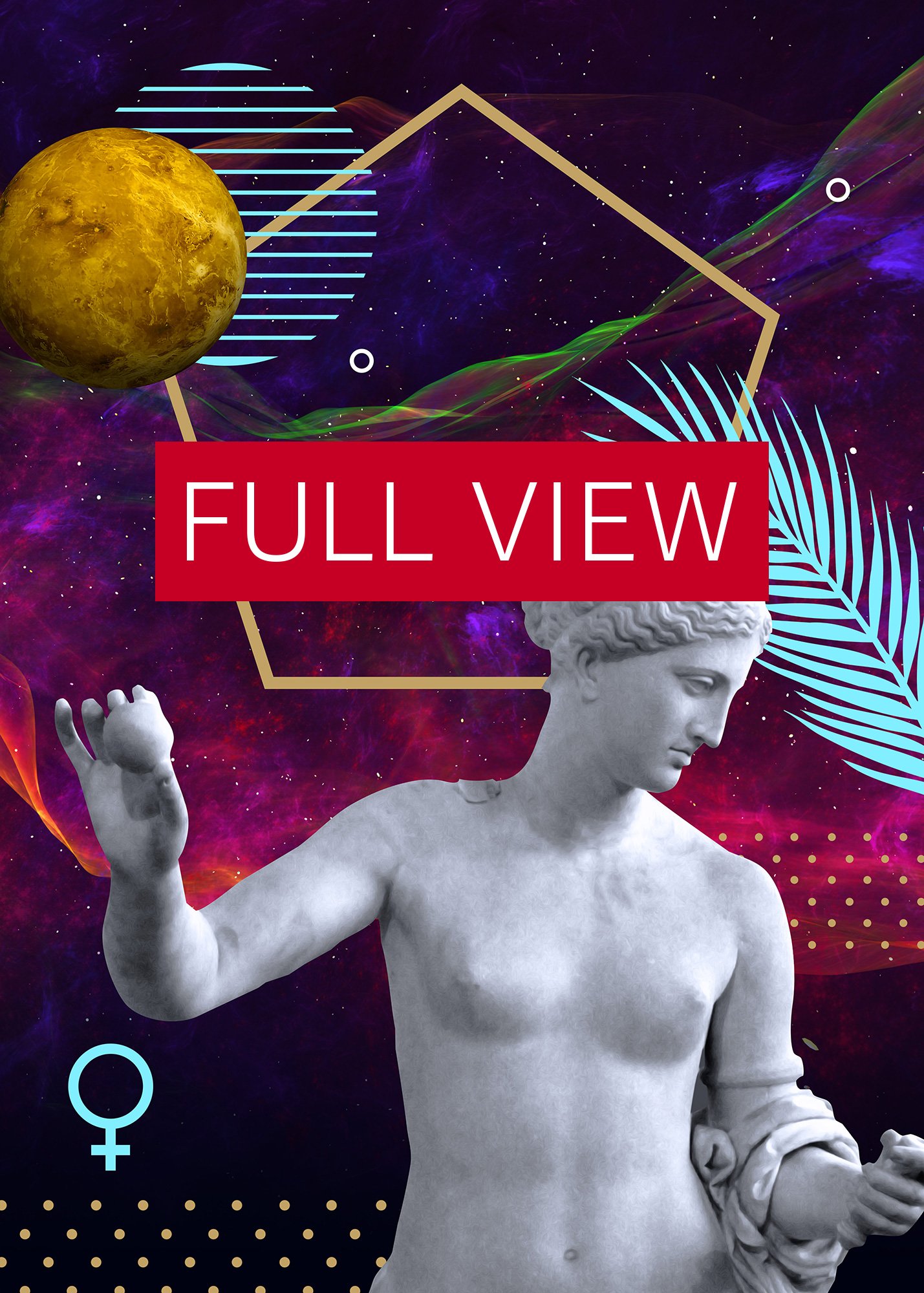 Synthwave Gods and Planets: Venus (Aphrodite) [synthwave/vaporwave/retrowave/cyberpunk] — aesthetic poster, retrowave poster, neon poster product image (4)