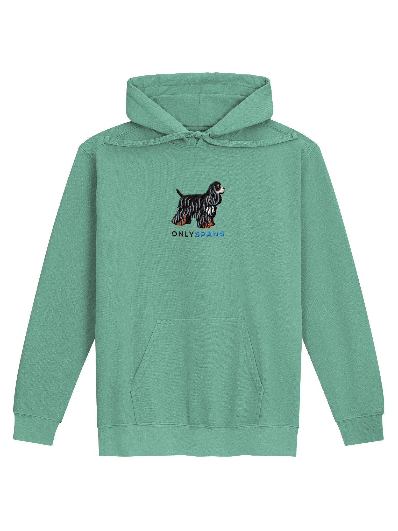 Only Spans Premium Hoodie (Embroidered) of an American Cocker Spaniel(Tricolor) product image (17)