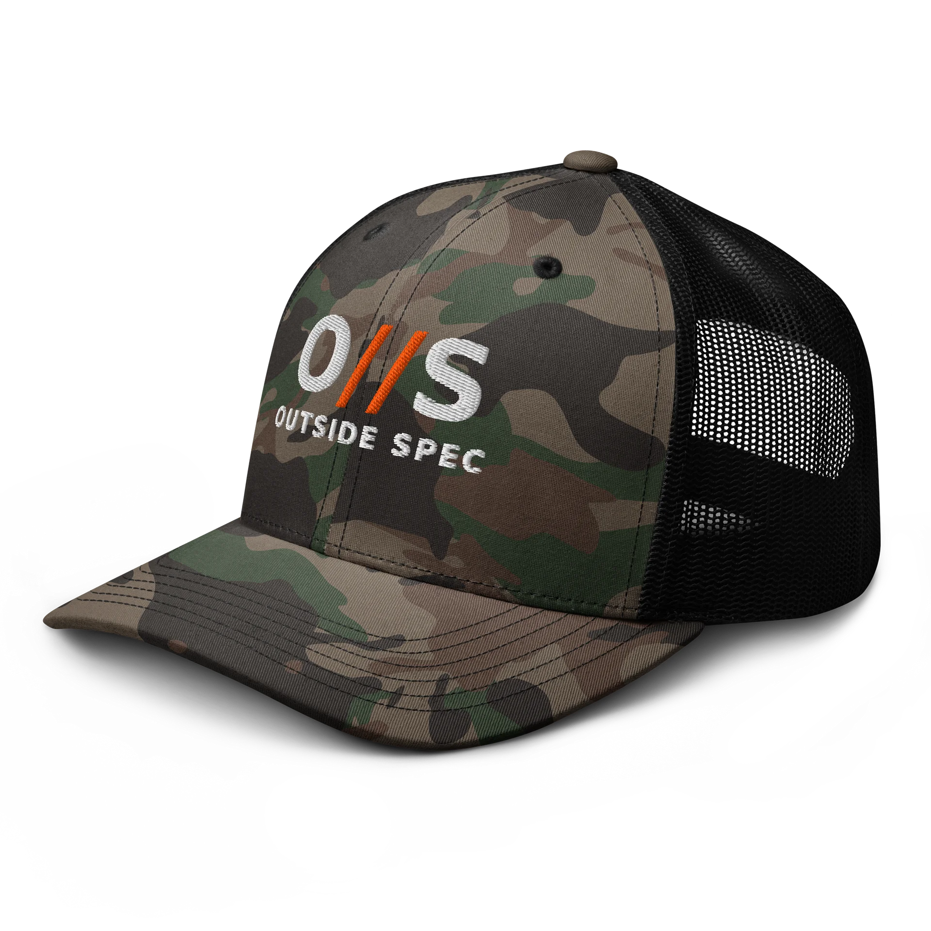 Outside Spec Logo Camo Trucker Hat product image (4)