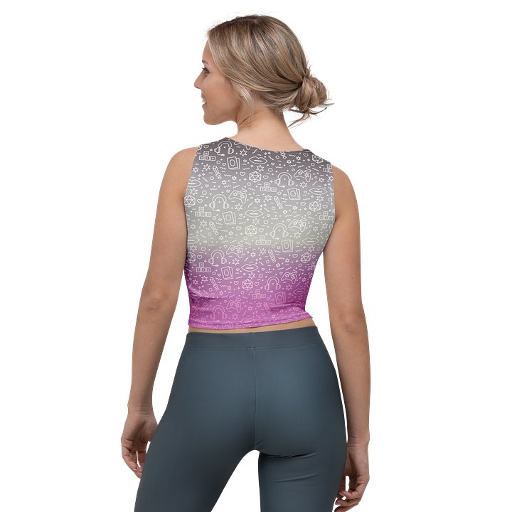 Asexual Cropped Tank 🖤🩶🤍💜 product image (2)