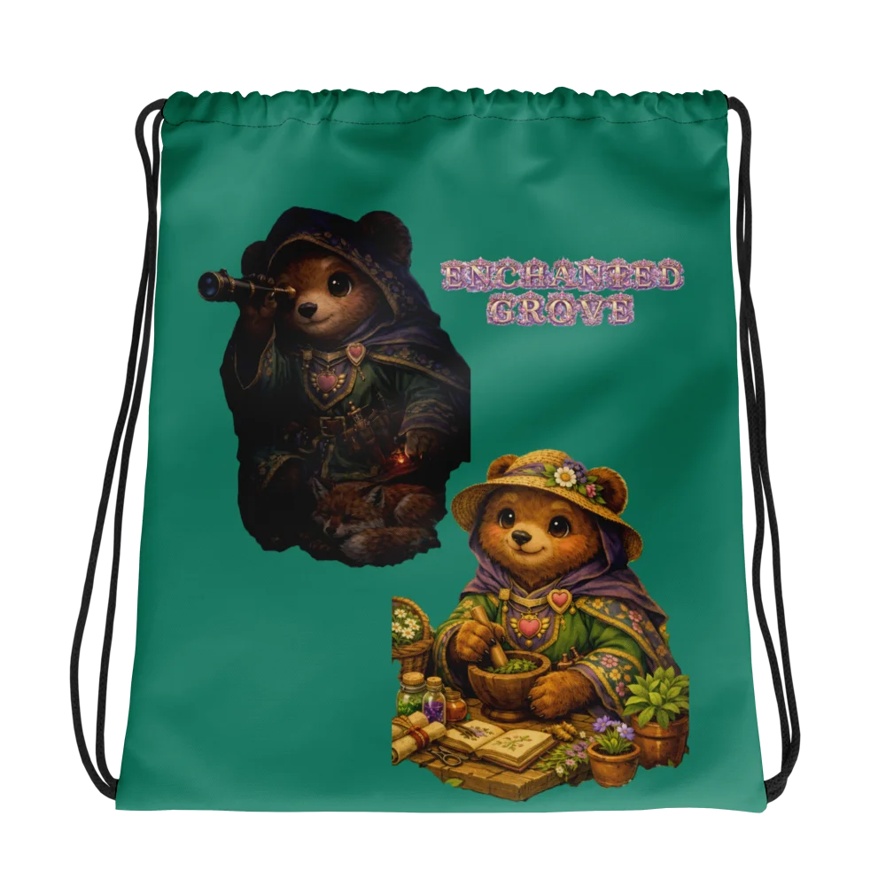 Kingdoms Herbalist Spy All-Over Drawstring Bag product image (1)