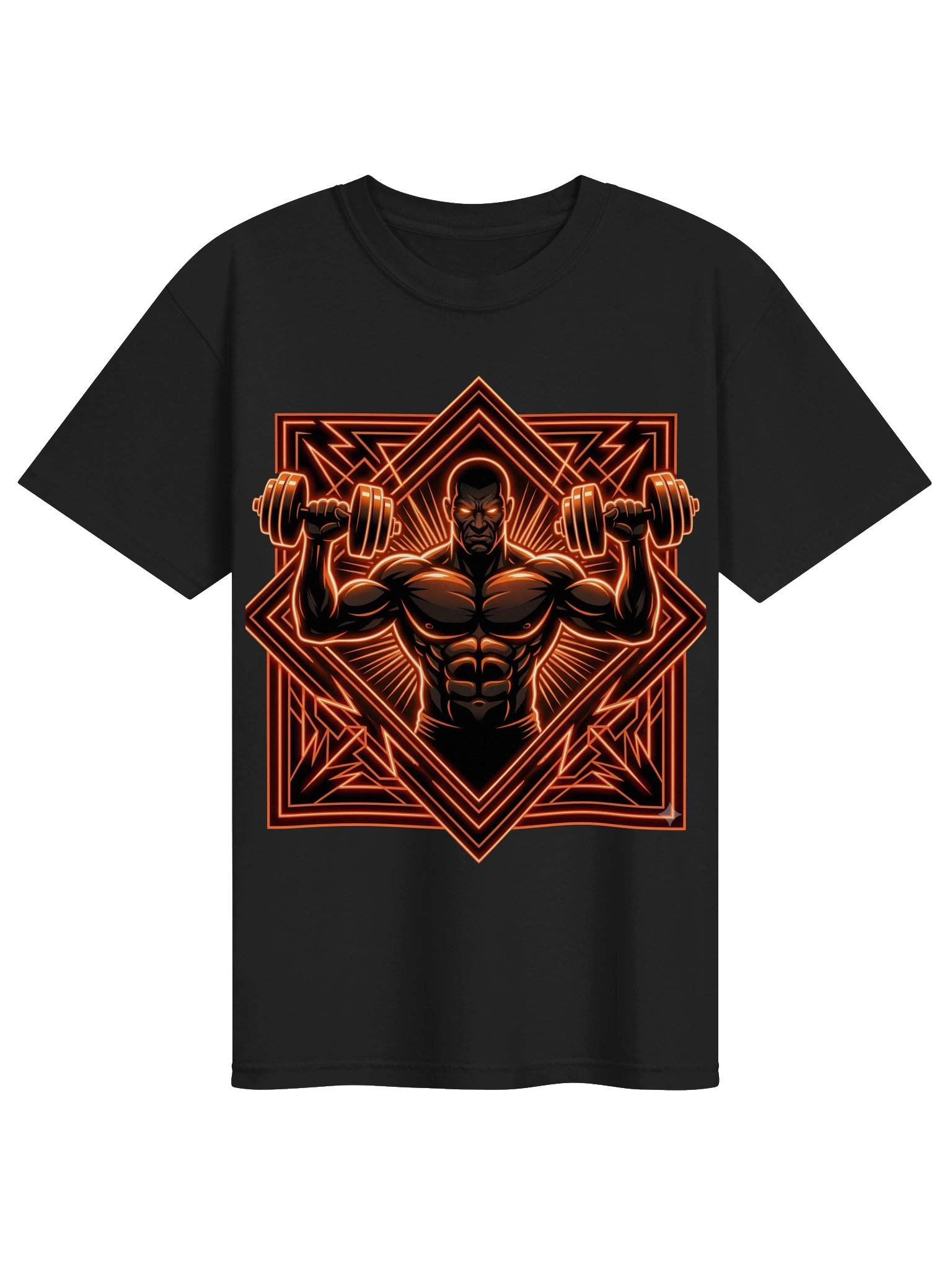 Iron Sigil Geometric Bodybuilder Gym T-Shirt for Lifters product image (2)
