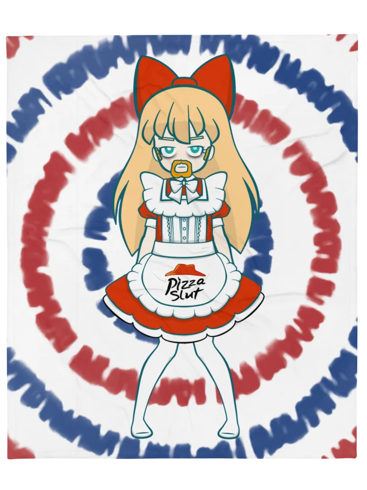 Pizza Slut Throw Blanket product image (1)
