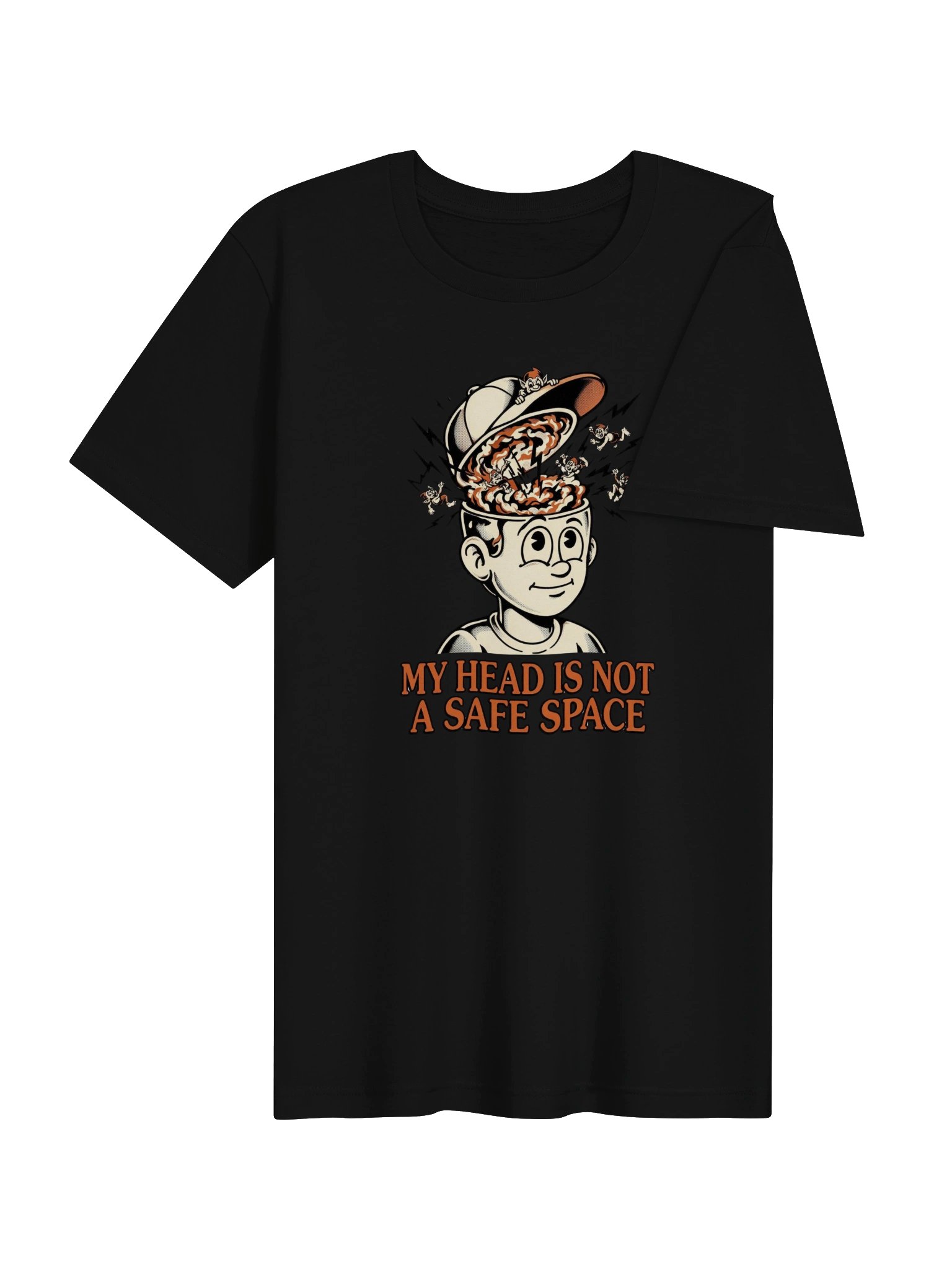 My Head Is Not A Safe Space — Cartoon Tee product image (4)