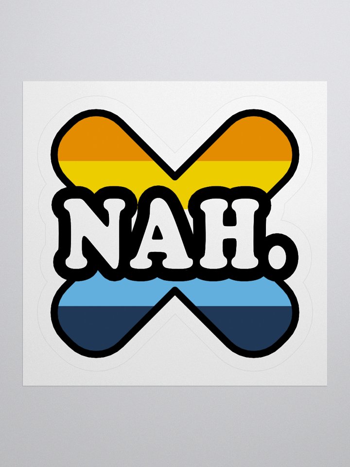 Aroace "Nah" sticker product image (1)