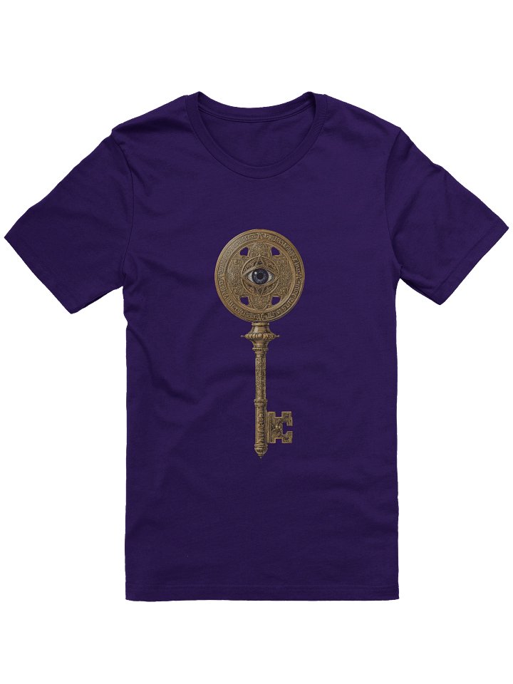 The Gatekeeper’s Key Classic T-Shirt – Front & Back Print | Team Purple | Bella+Canvas 3001 product image (1)
