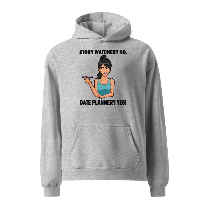 Story Watcher vs. Date Planner - premium, oversized hoodie product image (2)