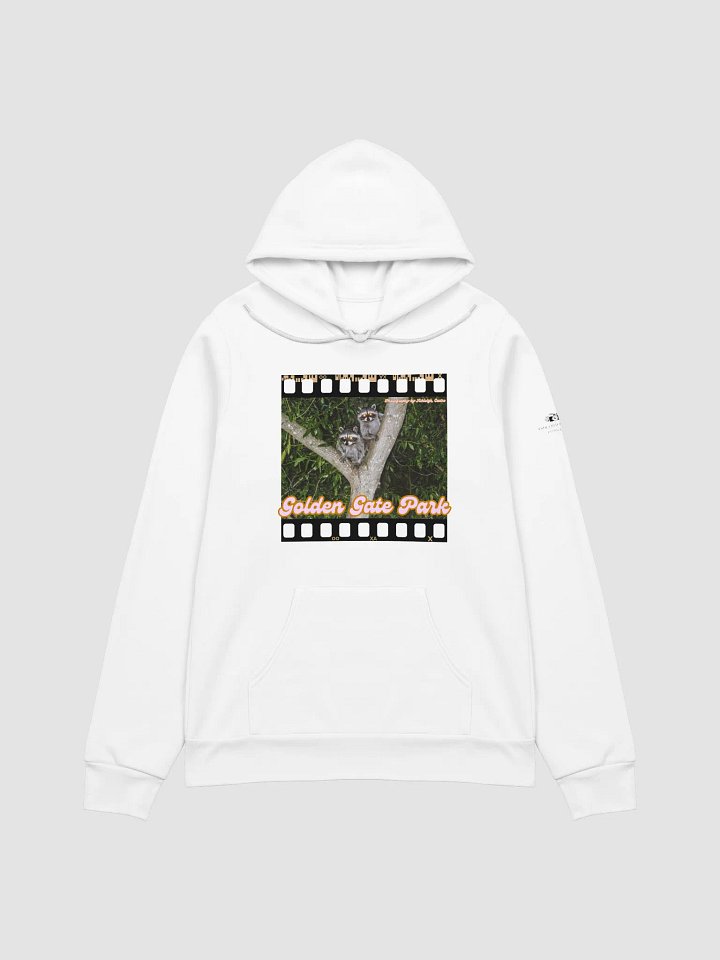 Golden Gate Park Raccoons Super Soft Hoodie (White) product image (1)
