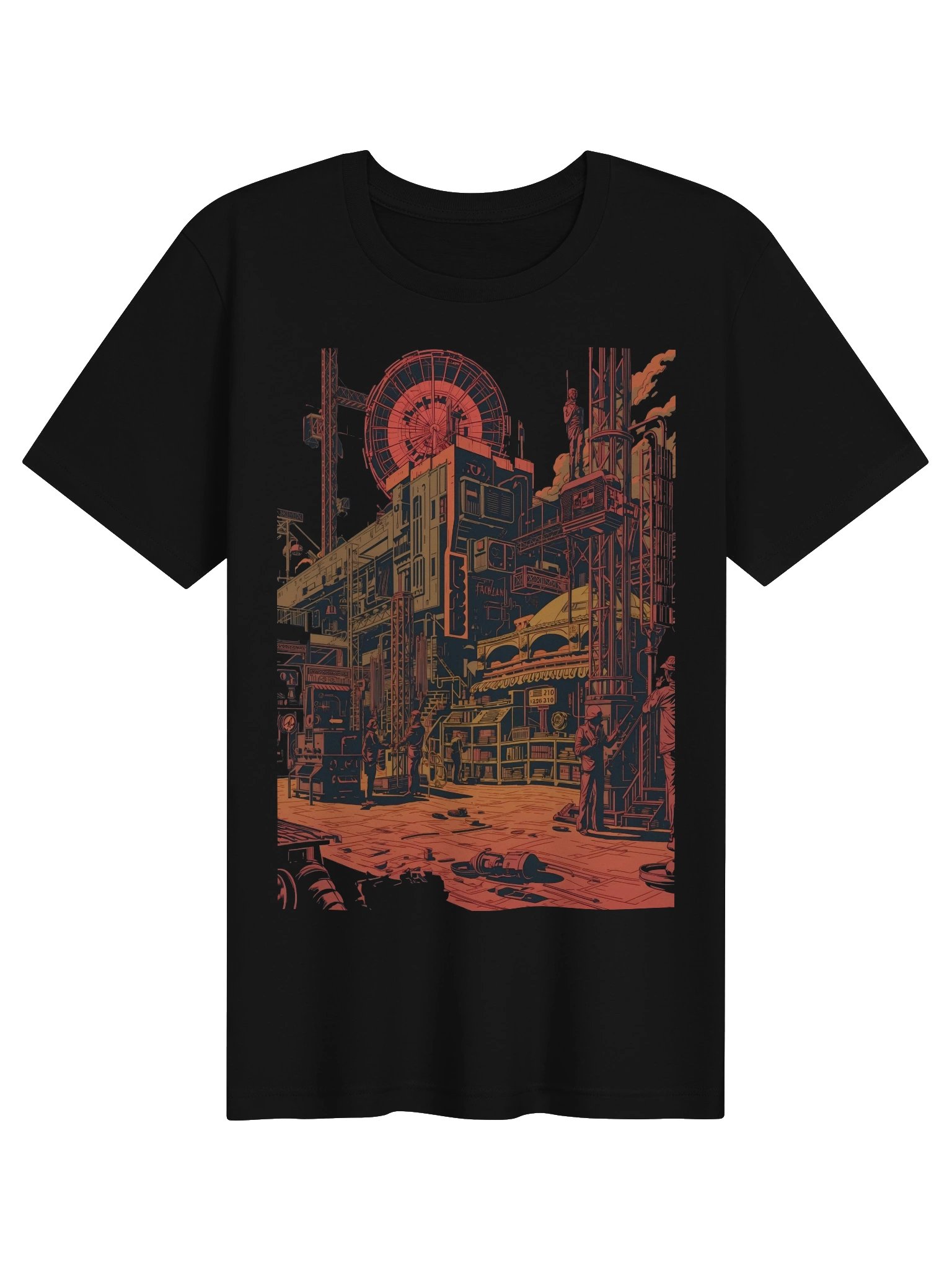 Retro Industrialization Lightweight T-Shirt product image (1)