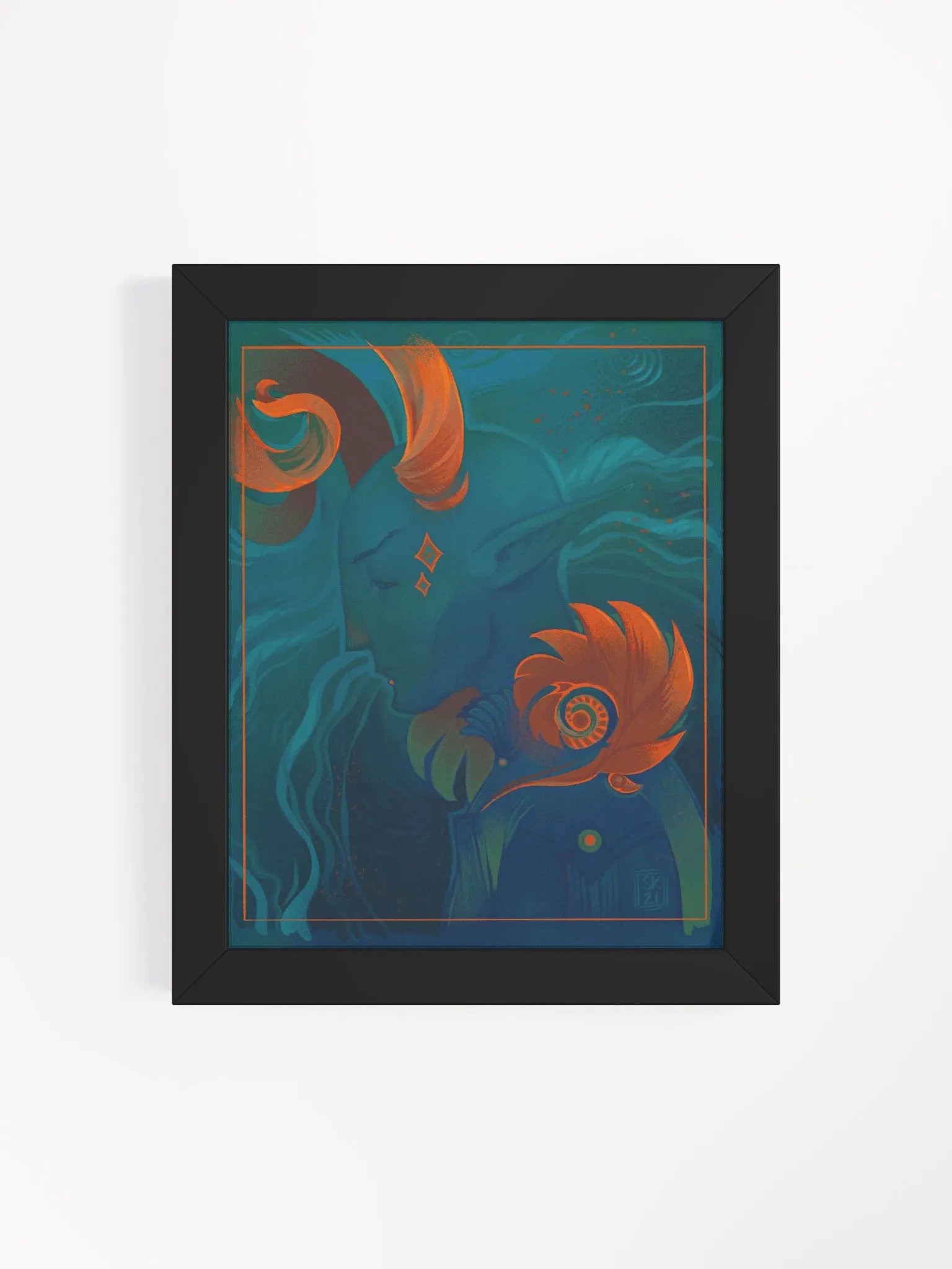 Elf Mage Framed Art Print product image (4)