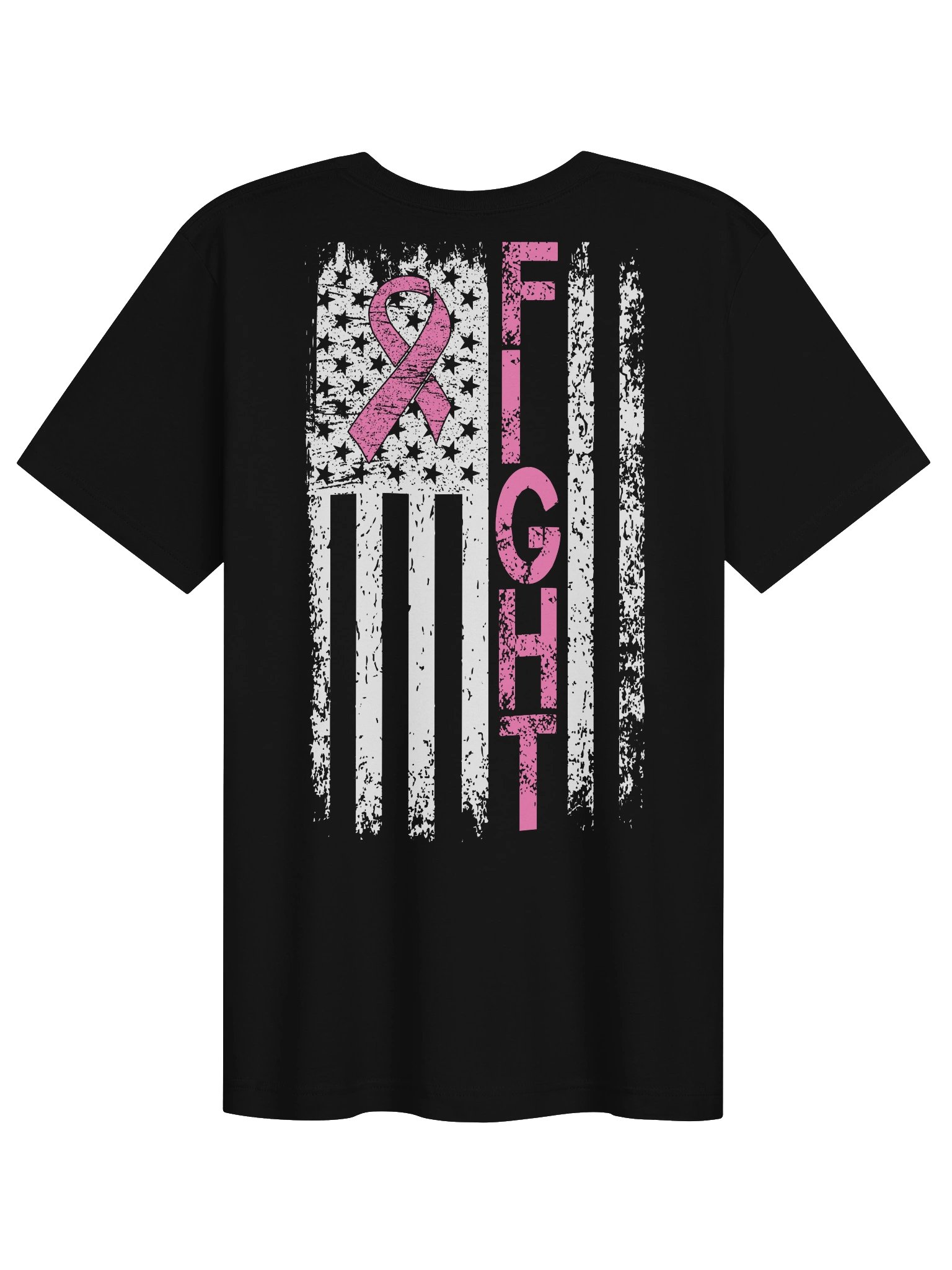 Pink Ribbon flag Awareness Tee product image (4)