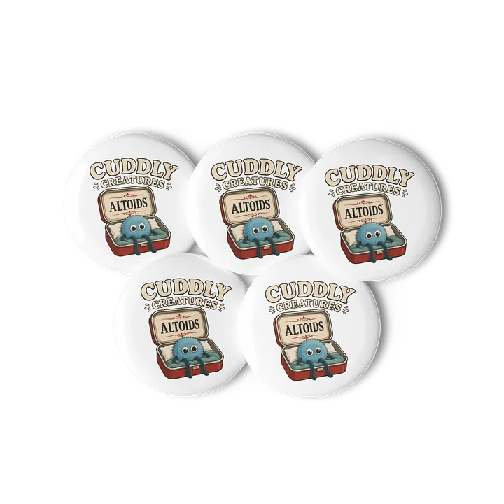 Cuddly Creatures - Set of 5 Buttons product image (2)