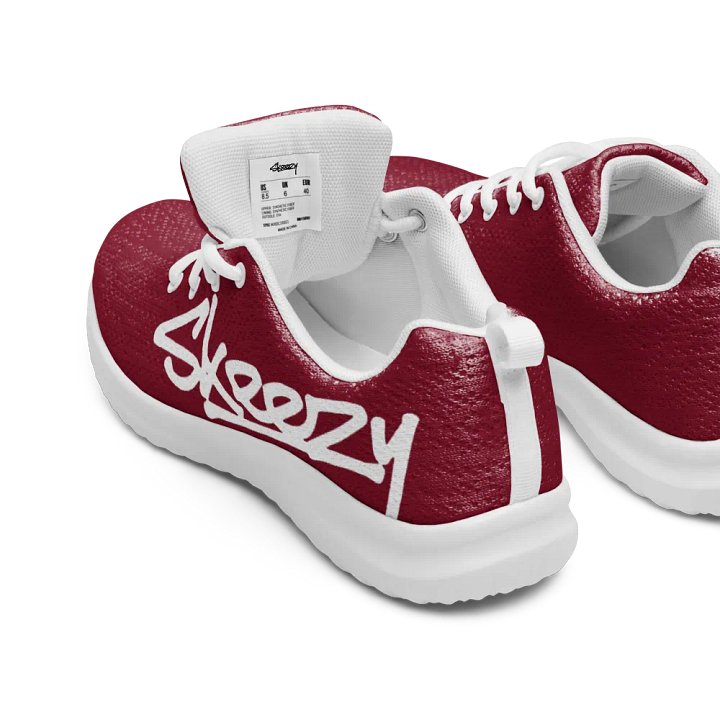 Solid Color Skeezy DRK RED/WHT product image (1)