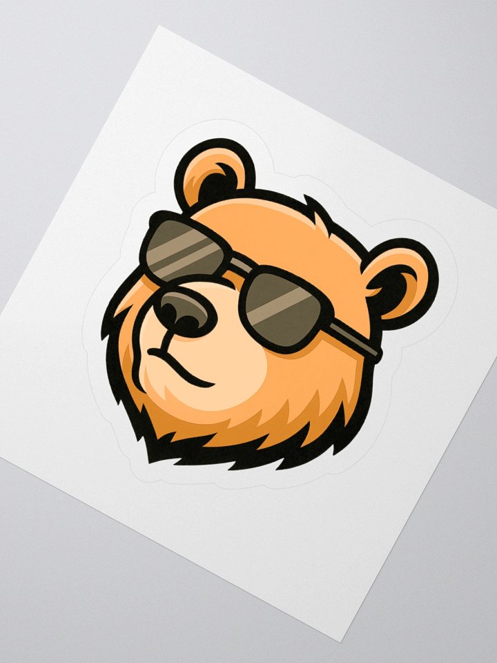 Lazy Chill Bear Sticker product image (5)