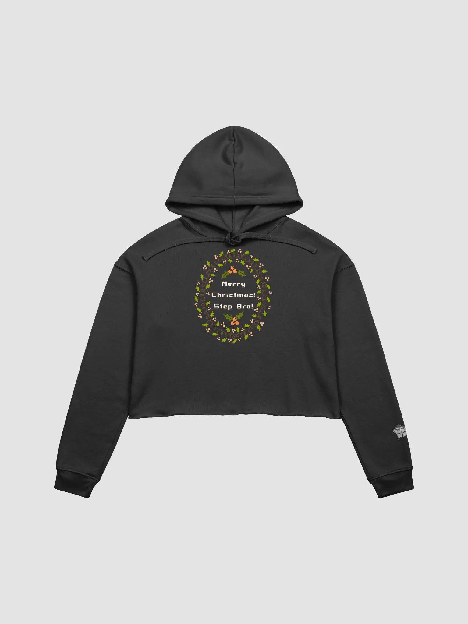 Step Bro Christmas Cropped Hoodie - Orange product image (1)