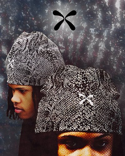 + GREY RAT SNAKE FÍLÁ BEANIE +
TAKE I