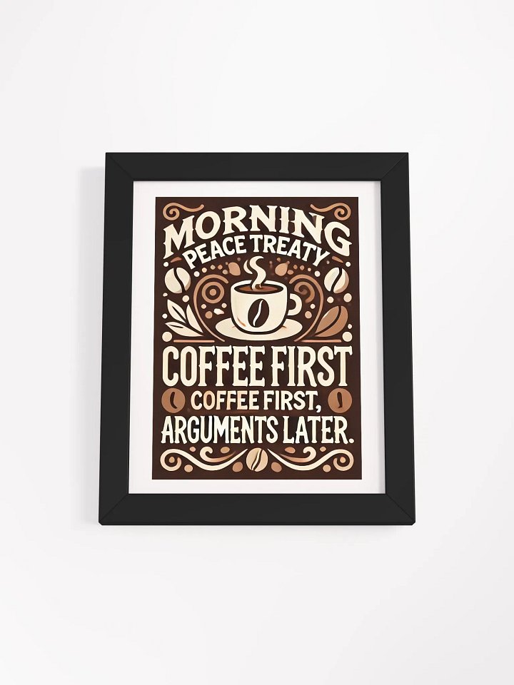 Morning Peace Treaty Poster – Coffee-Lovers' Declaration product image (2)