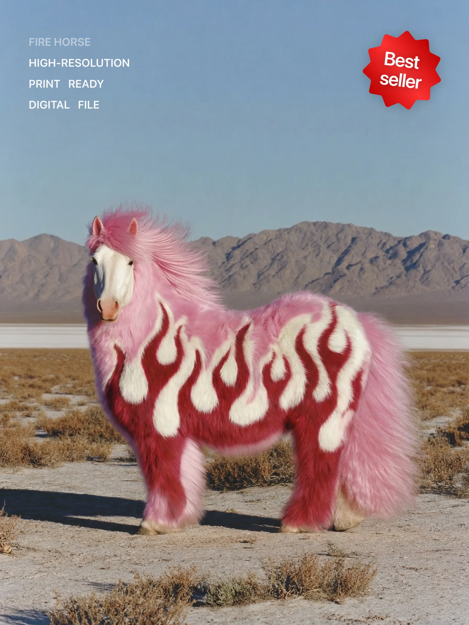 2026 Fire Horse 009 Digital Artwork Ready-to-Print product image (1)