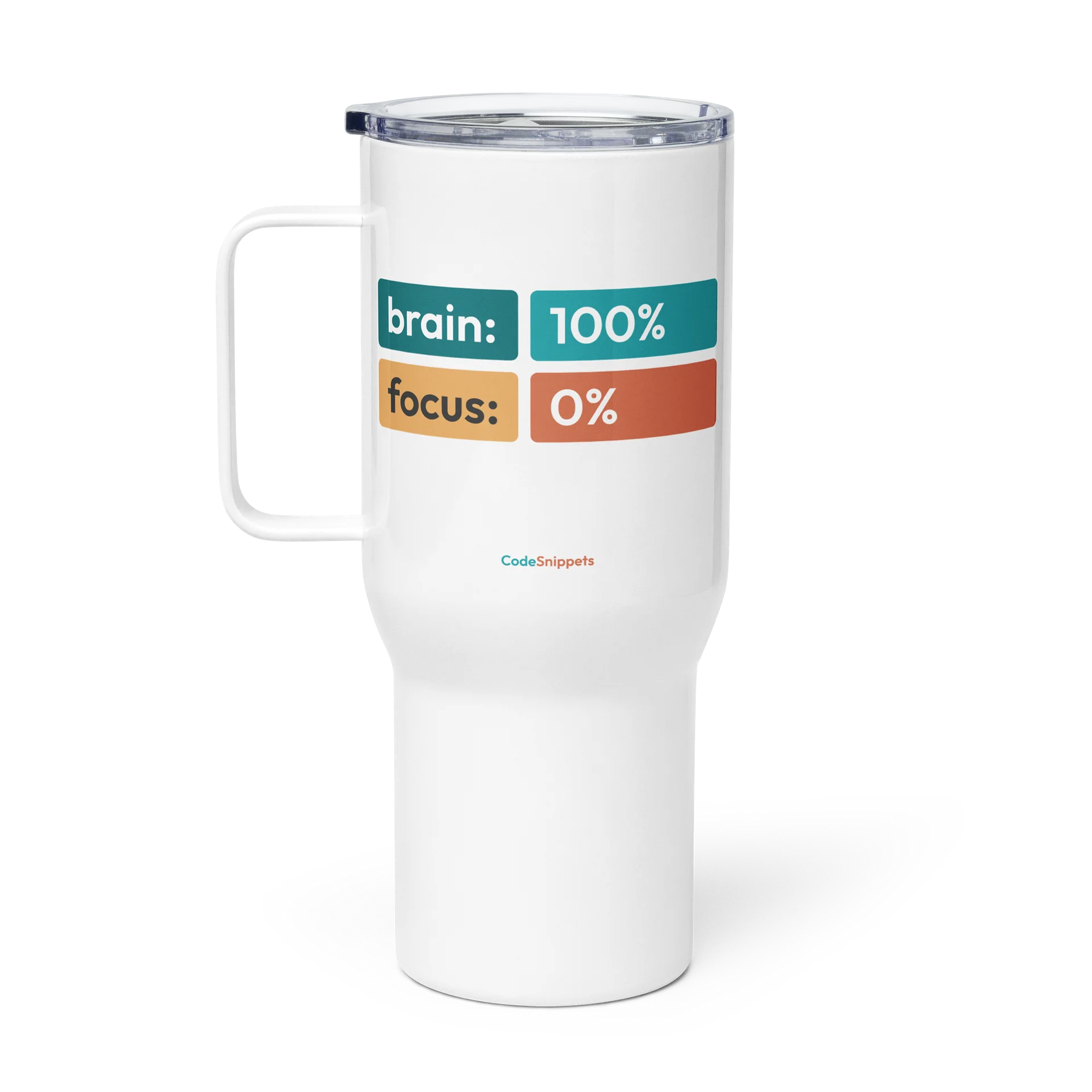 Brain 100% • Focus 0% - Travel Mug product image (2)