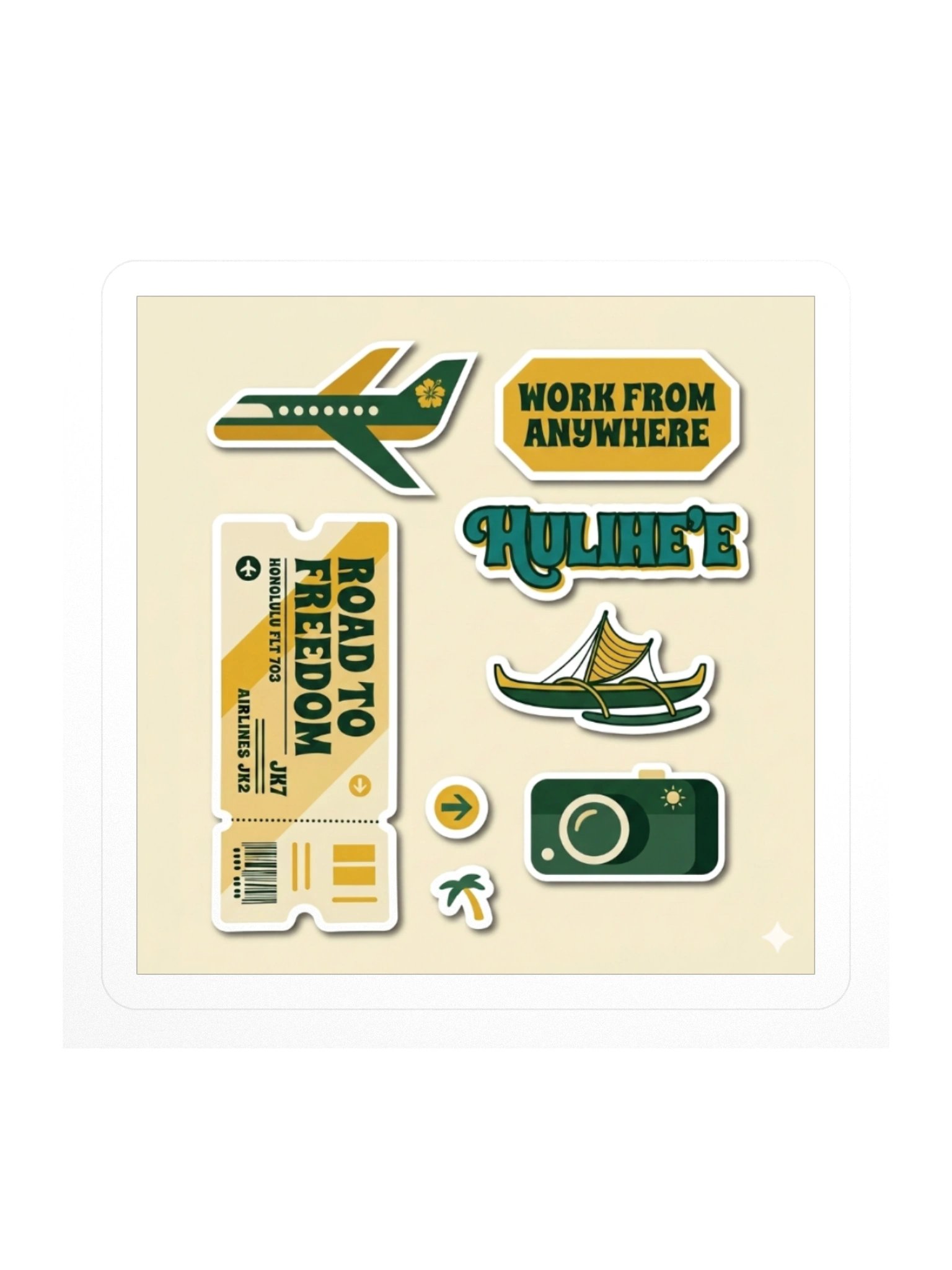 The Work From Anywhere Sticker Sheet — Waterproof Remote Work Decals product image (1)