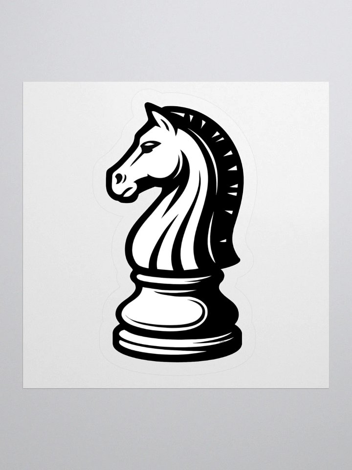Classic Chess Knight Sticker product image (2)