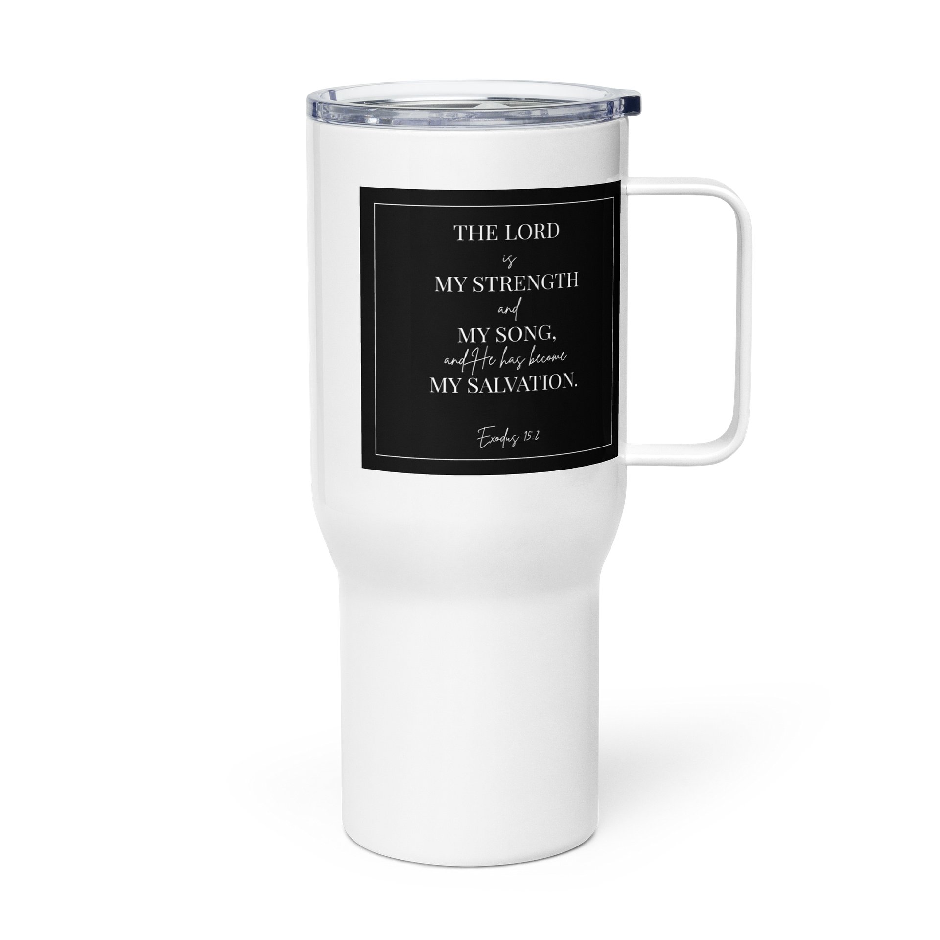 Exodus 15:2 Travel Mug with a Handle product image (3)