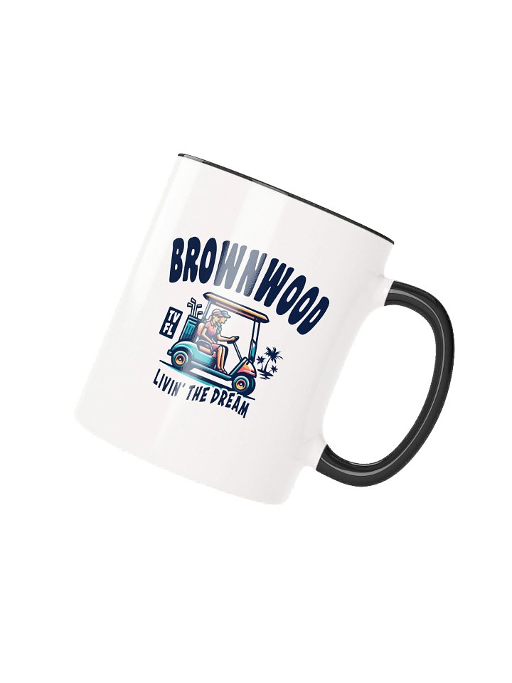 Brownwood TV Florida USA Fun Golf Cart Design Coffee Mug product image (2)
