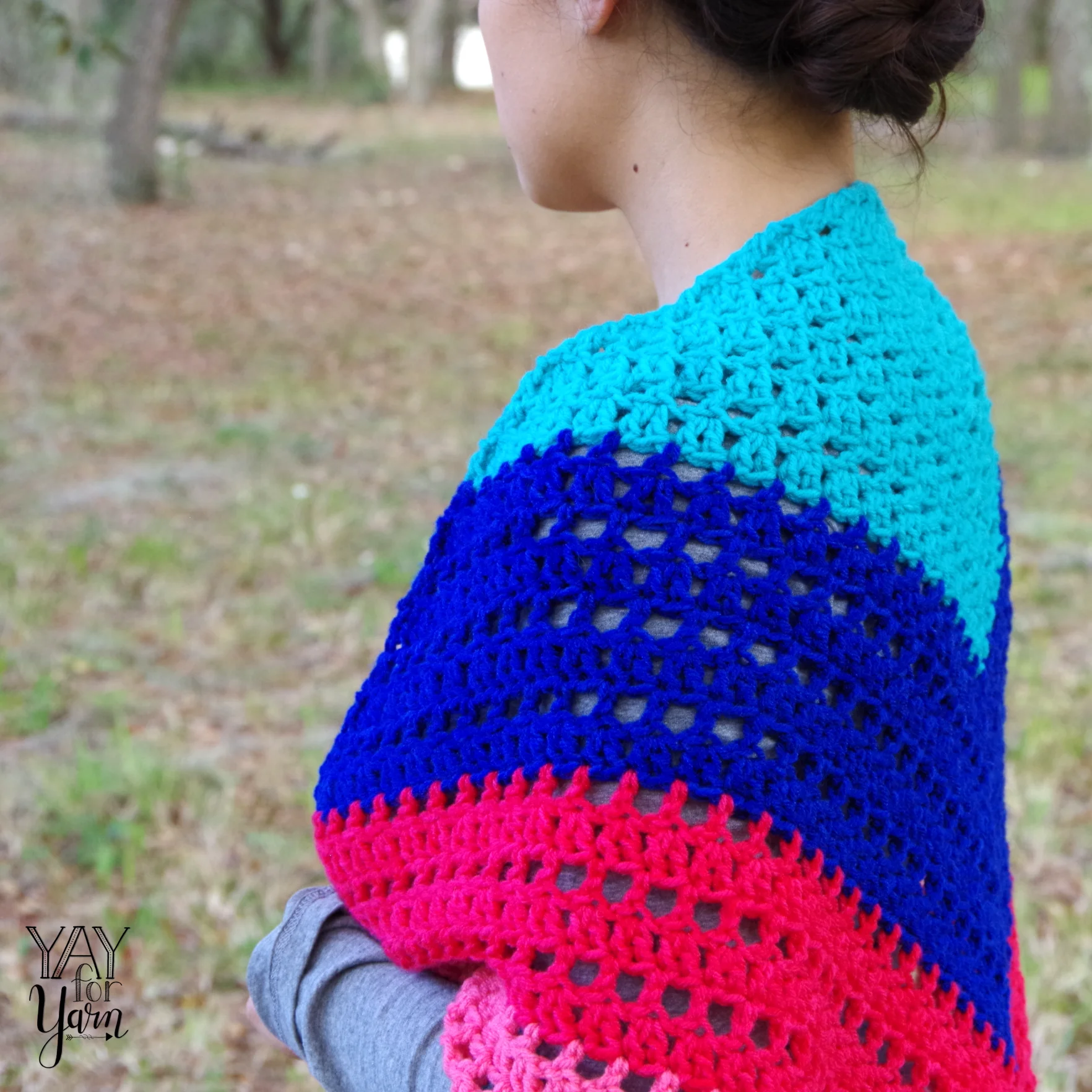 Candy Shop Shawl - Women's Triangle Shawl PDF Crochet Pattern & Video Tutorial product image (6)
