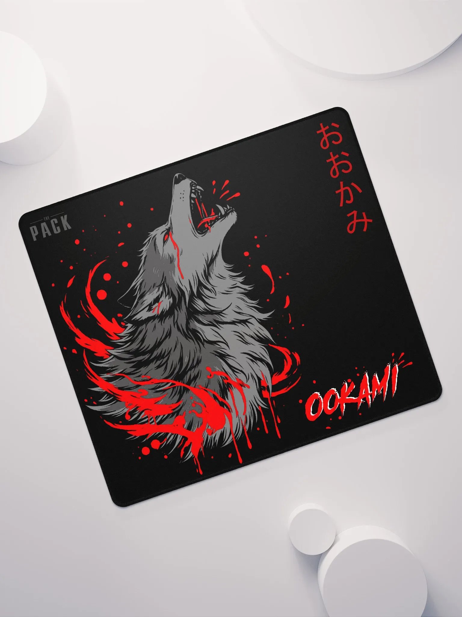 Adorably Macabre Couple Mousepad/Deskpad - Ookami product image (7)