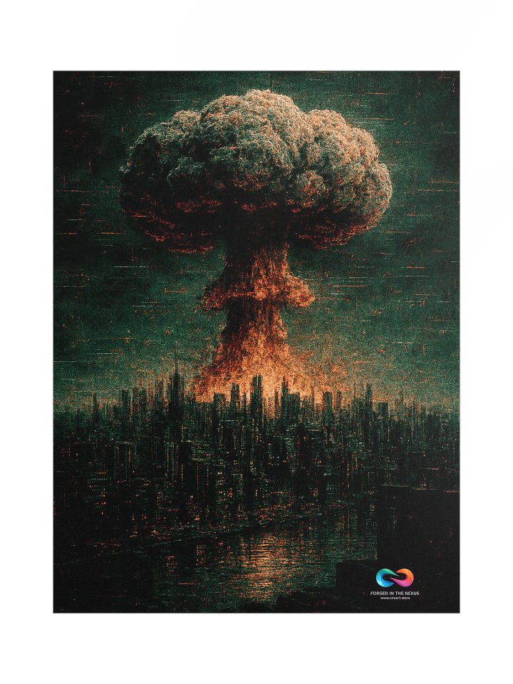 CINEMATIC ART POSTER – DYSTOPIAN GLITCH #009 product image (1)