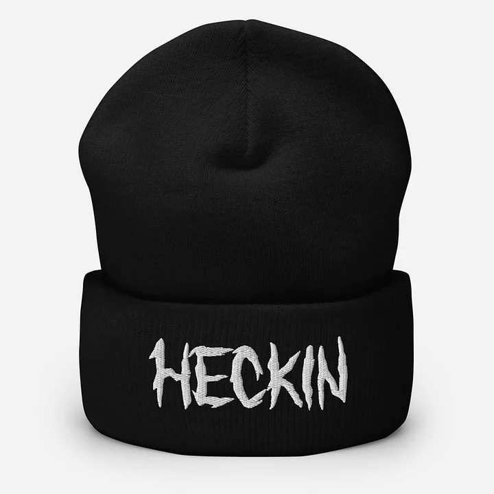 Heckin Beanie (white lettering) product image (1)