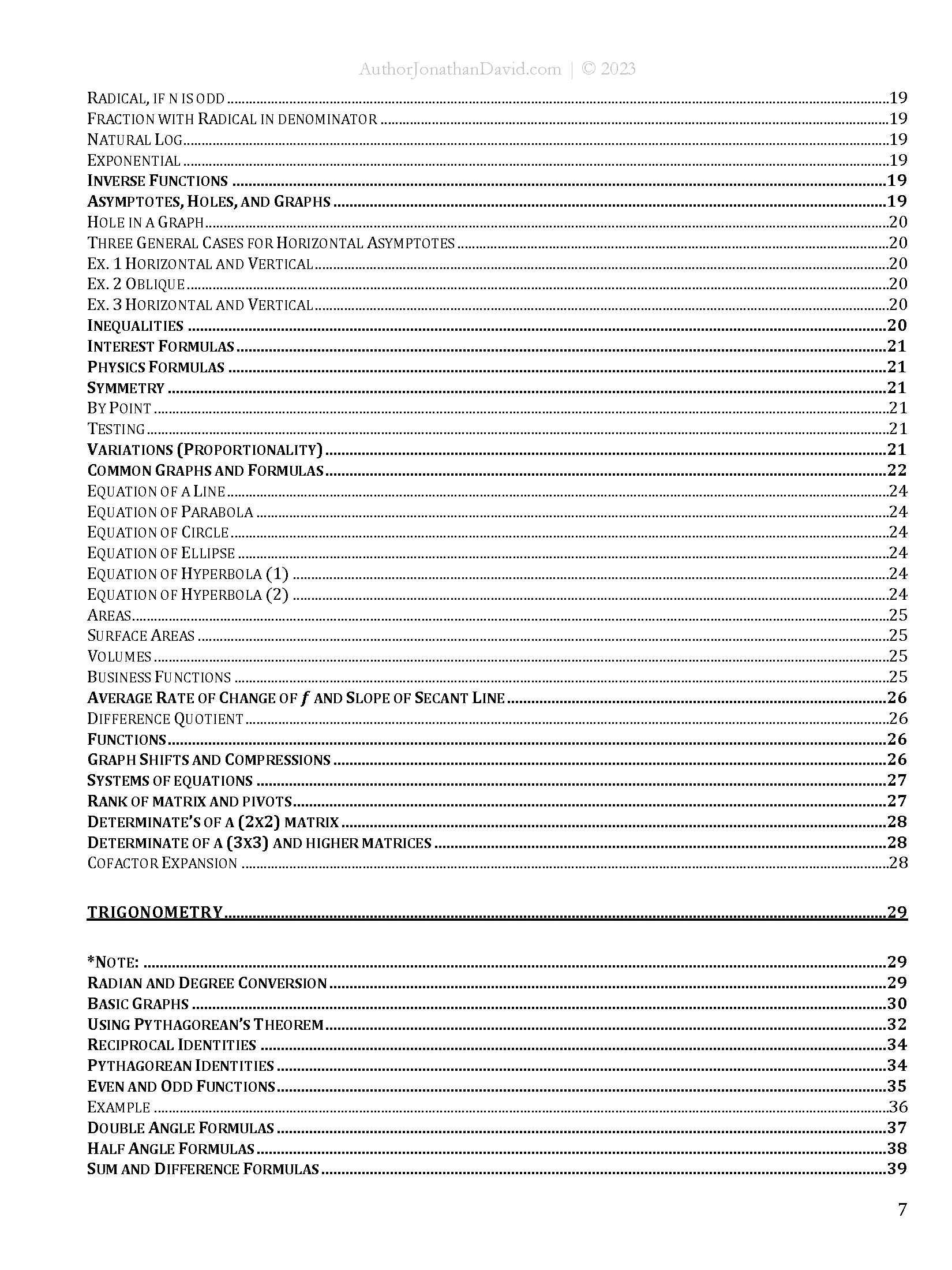 The Ultimate Cheat Sheet for STEM Majors | Trigonometry product image (4)