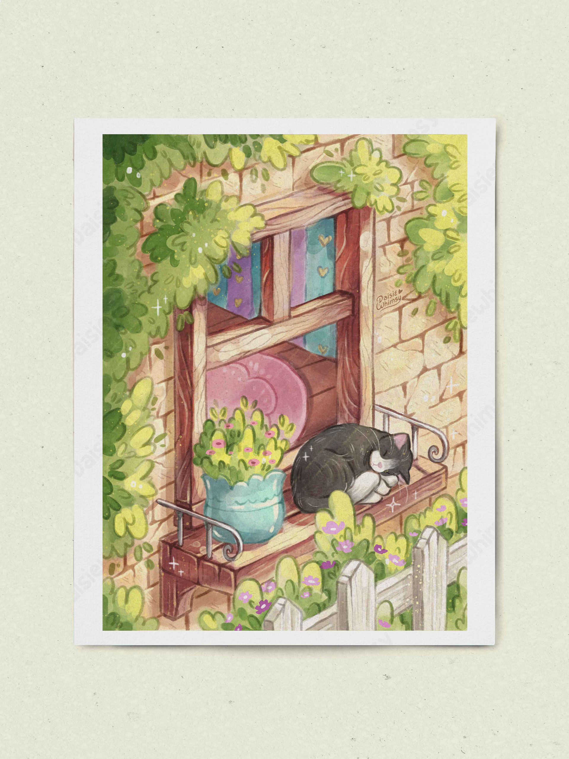Kitty By The Window - Print 8x10 product image (2)