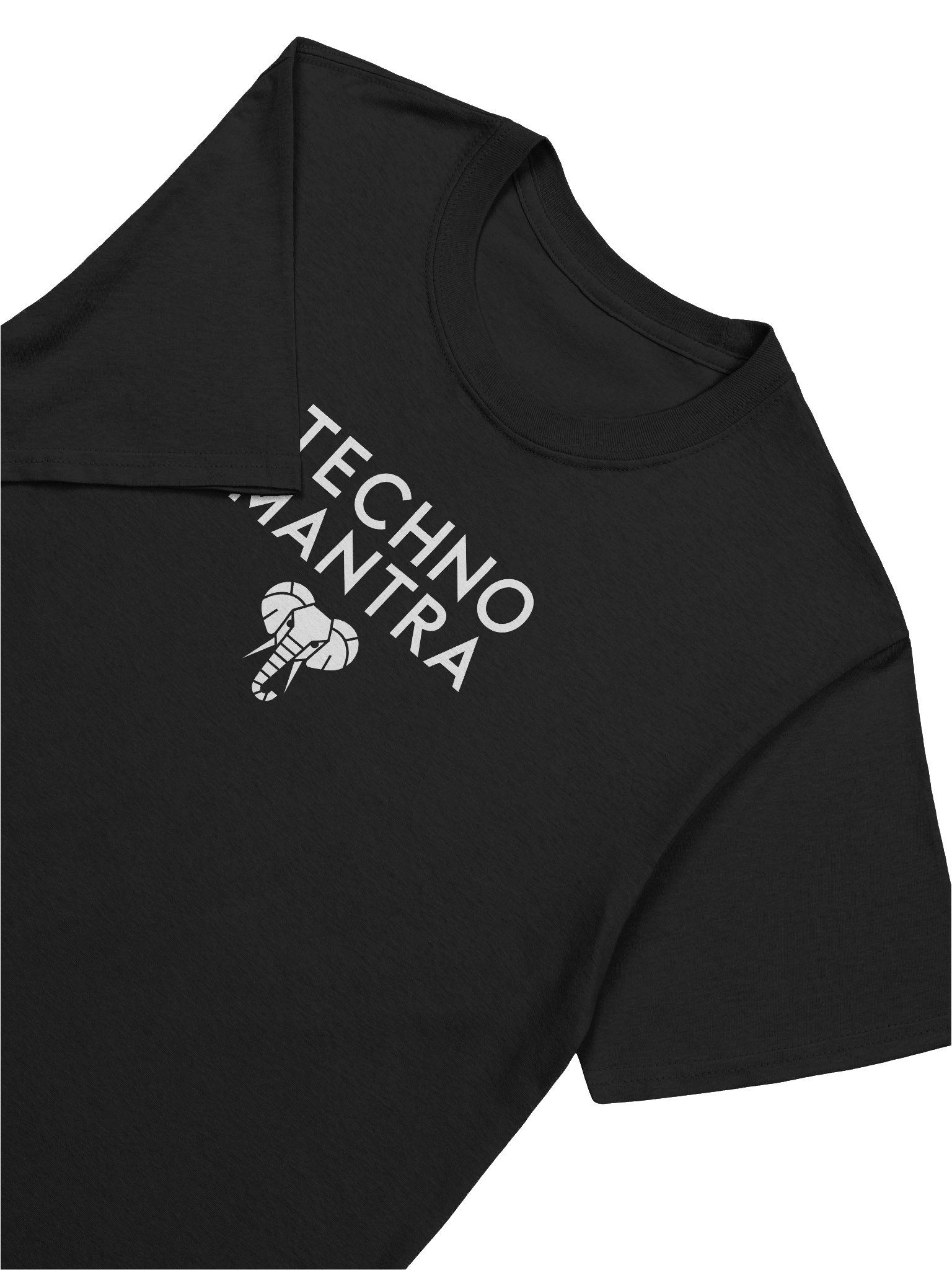 Techno Mantra White Logo 2 Unisex T-shirt product image (7)