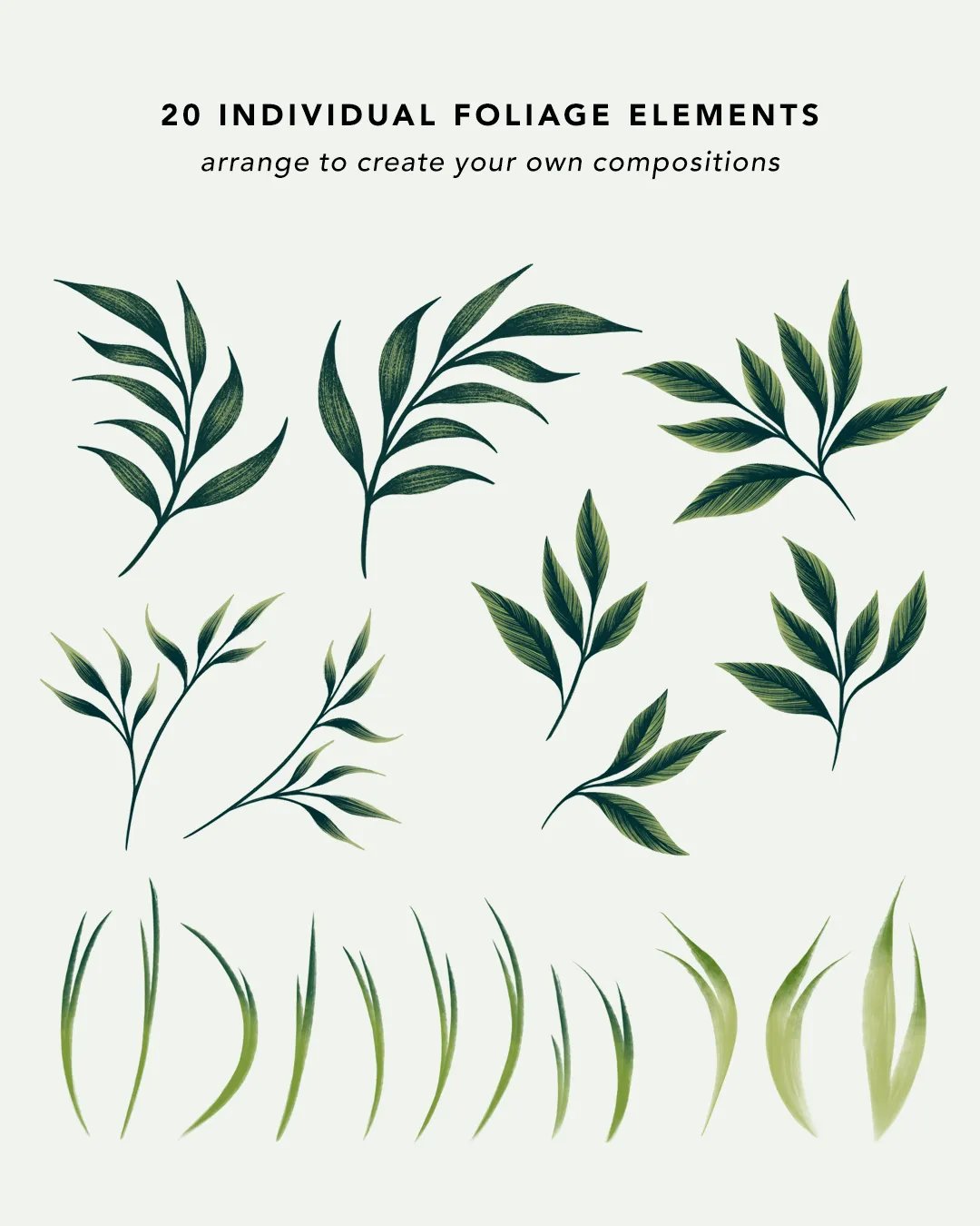 Greenery Wedding Invitation Suite product image (6)